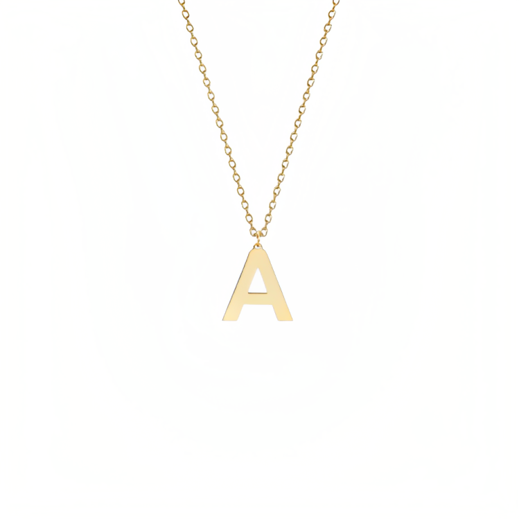 Single Initial Necklace