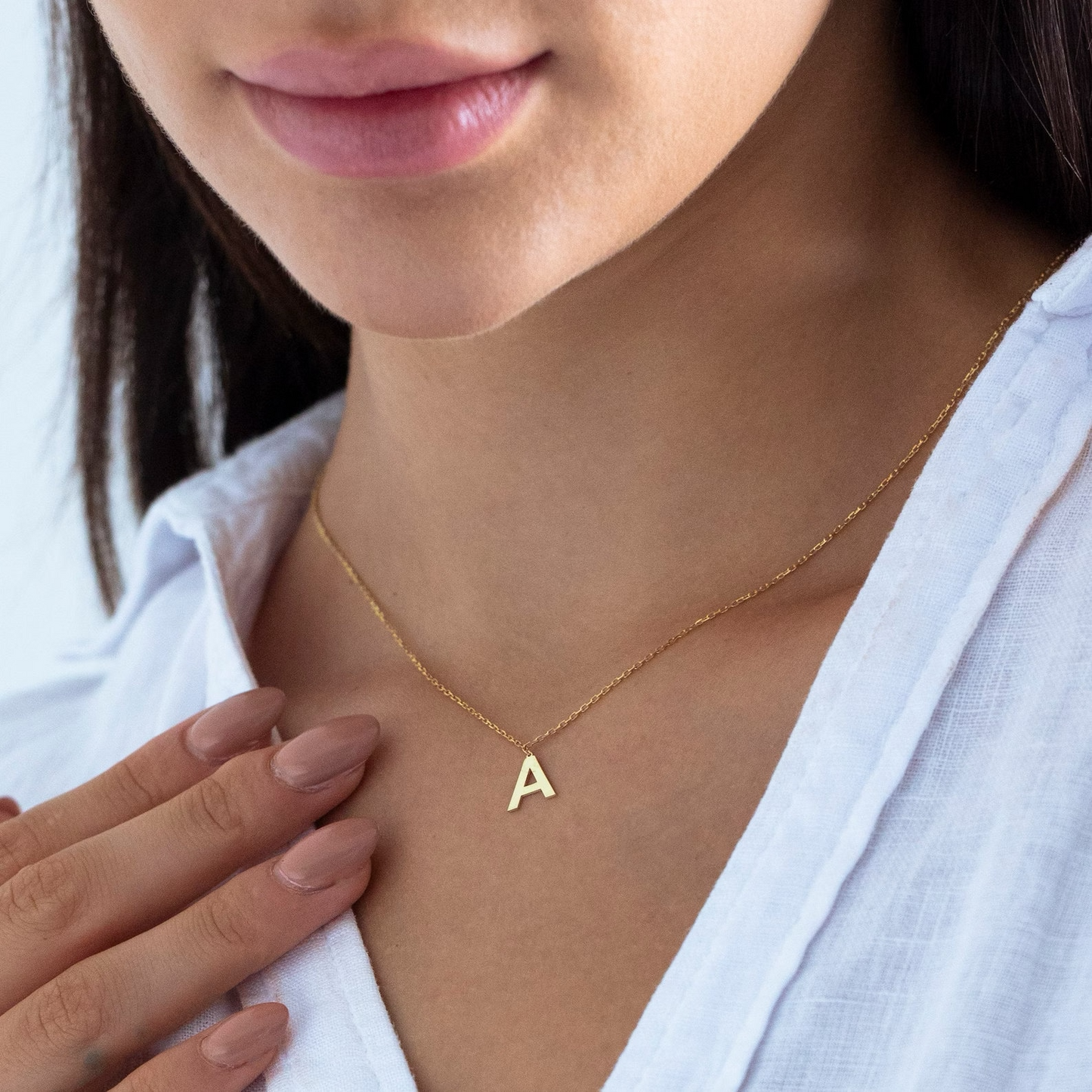 Single Initial Necklace