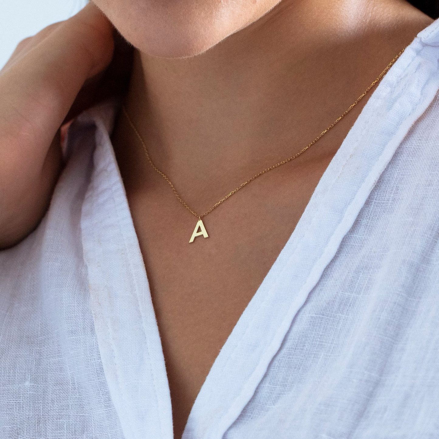 Single Initial Necklace