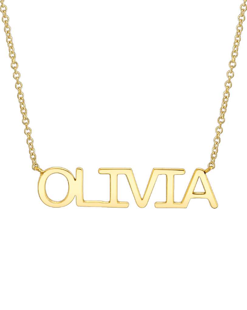 18k Gold Name Necklace