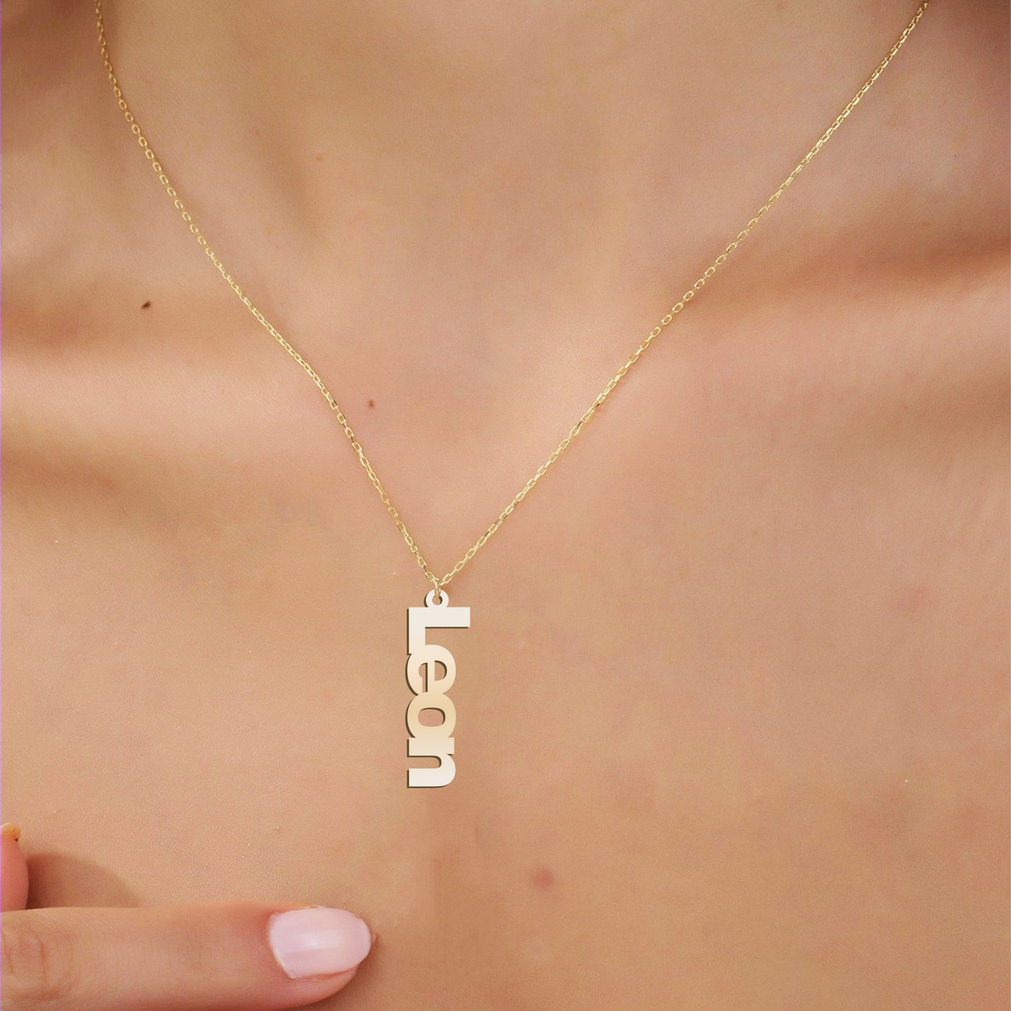 Vetical Name Necklace