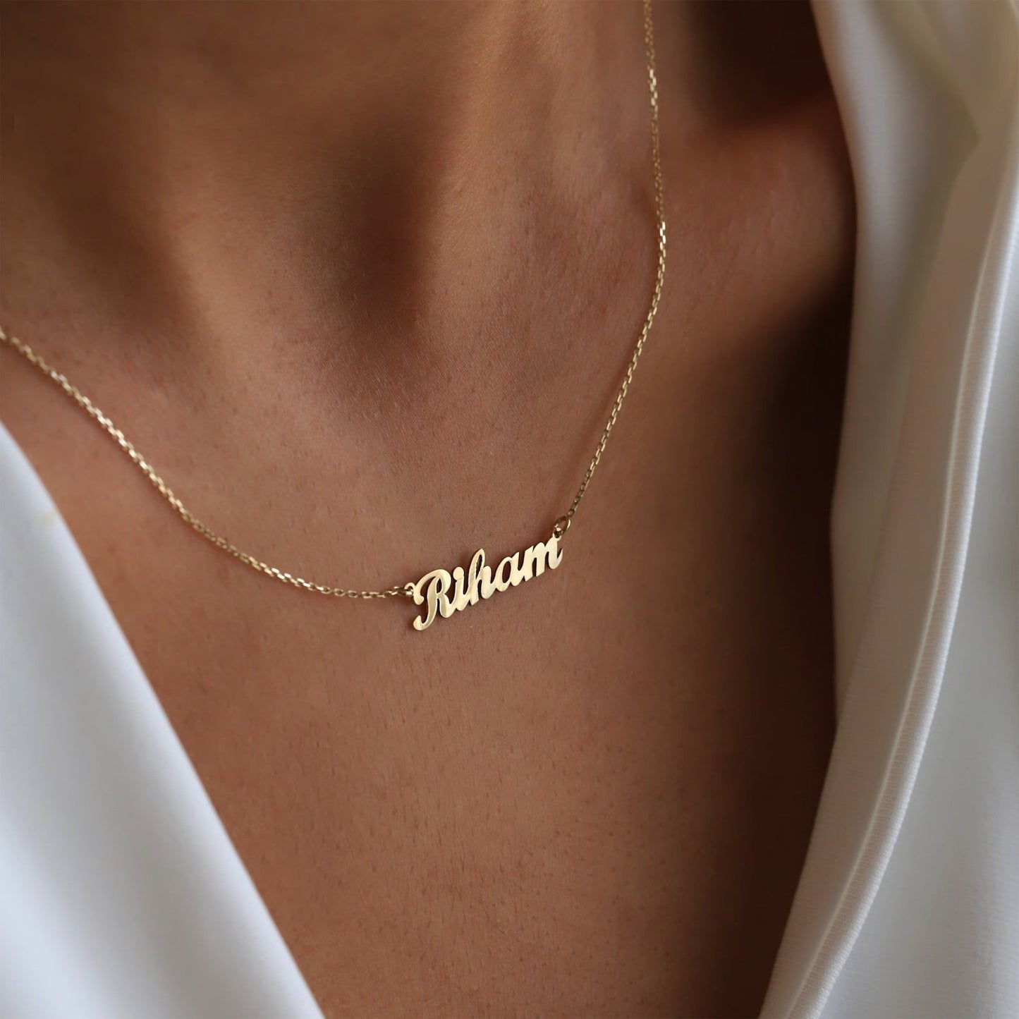 Custom Gold Name Necklace by Prime & Pure Australia