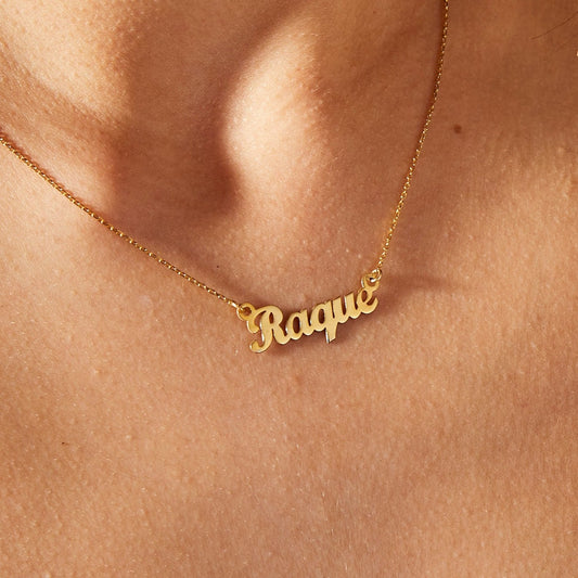 Custom Gold Name Necklace by Prime & Pure Australia